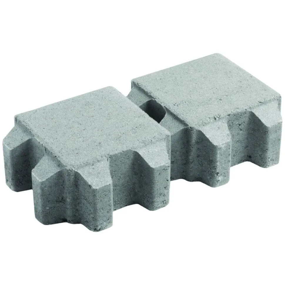 Pihakivi Lakka Nurmikivi 80 140x140x80 mm harmaa