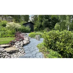 Pihakivi Rudus Luotokivi 336x246x80 mm profiloitu hiili