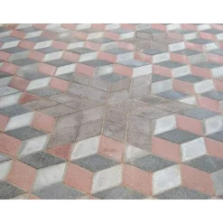 Pihakivi Rudus Rombakivi 80 334x197x80 mm sileä punamusta