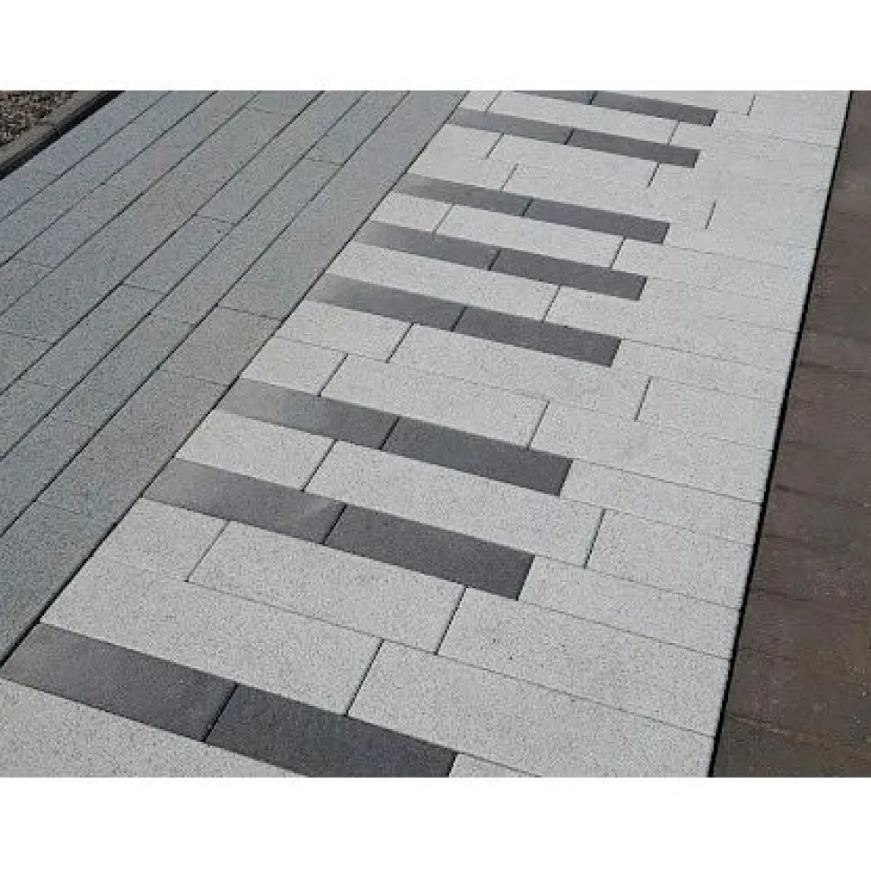 Pihakivisarja Rudus Piano-kivet 80 mm sileä hiili