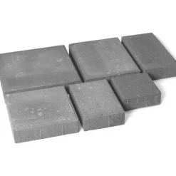 Pihakivisarja Rudus Roomalaiset pienet kivet 80 mm sileä harmaa