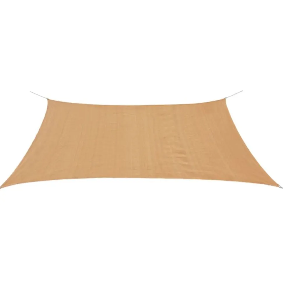 Päivänvarjo purje HDPE suorakulmainen 2x4 m beige