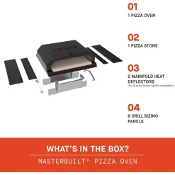 Pizzauuni-lisäosa Masterbuilt, sopii useimpiin hiili-, kaasu- ja pellettigrilleihin