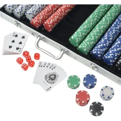 Pokerisarja 1000 pelimerkkiä alumiini