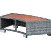 Porealtaan porras harmaa polyrottinki 92x45x25 cm