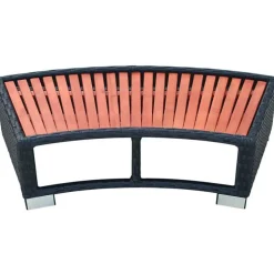 Porealtaan porras polyrottinki 92x45x25 cm musta