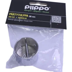 Päätytulppa Piippo Ø 36mm kromattu