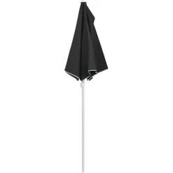 Puoliaurinkovarjo tangolla 180x90 cm musta