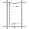 Puutarha-aita Hortus 5x10cm 1,2x25m galvanoitu