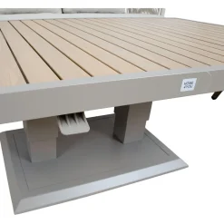 Puutarhakalustesetti Home4You MALISE 6-osainen, beige
