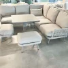 Puutarhakalustesetti Home4You MARENDA 4-osainen, harmaa/beige
