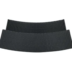 Puutarhan baaripöytä, musta, 120x55x110 cm, polyrottinki