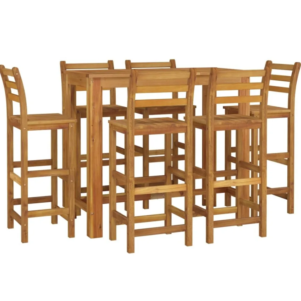 Puutarhan bistrosarja 5-osainen täysi akasiapuu (54389)