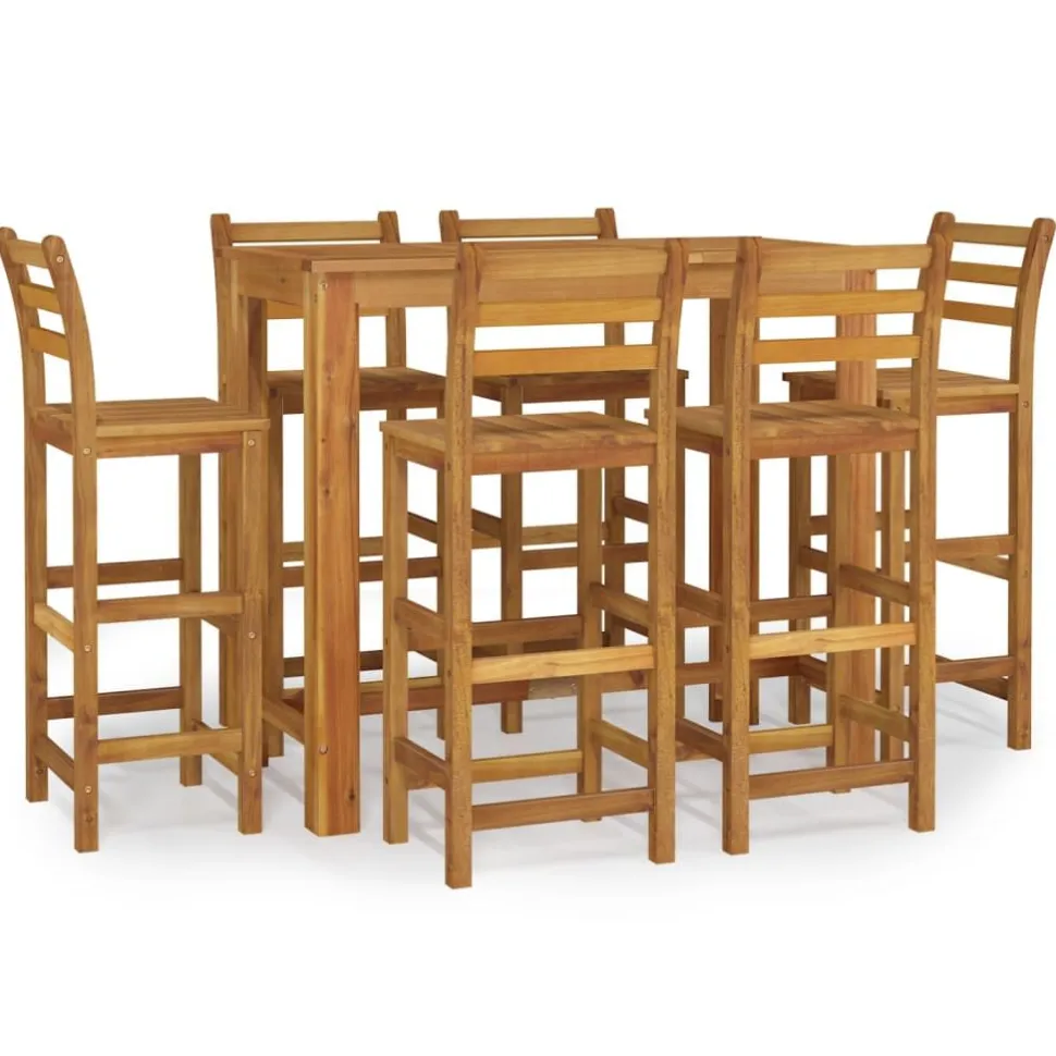 Puutarhan bistrosarja 5-osainen täysi akasiapuu (54389)