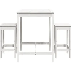 Puutarhan bistrosarja 3-osainen valkoinen täysi mänty (54726)