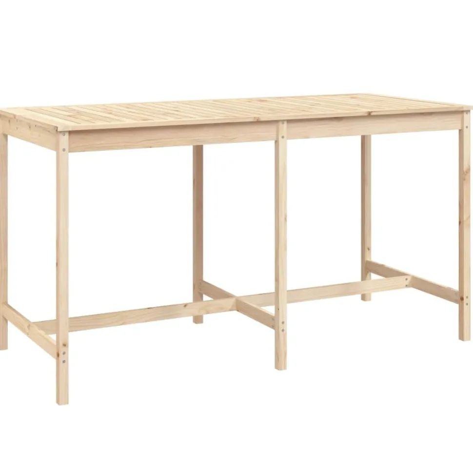 Puutarhan bistrosarja 9-osainen valkoinen täysi mänty (54766)