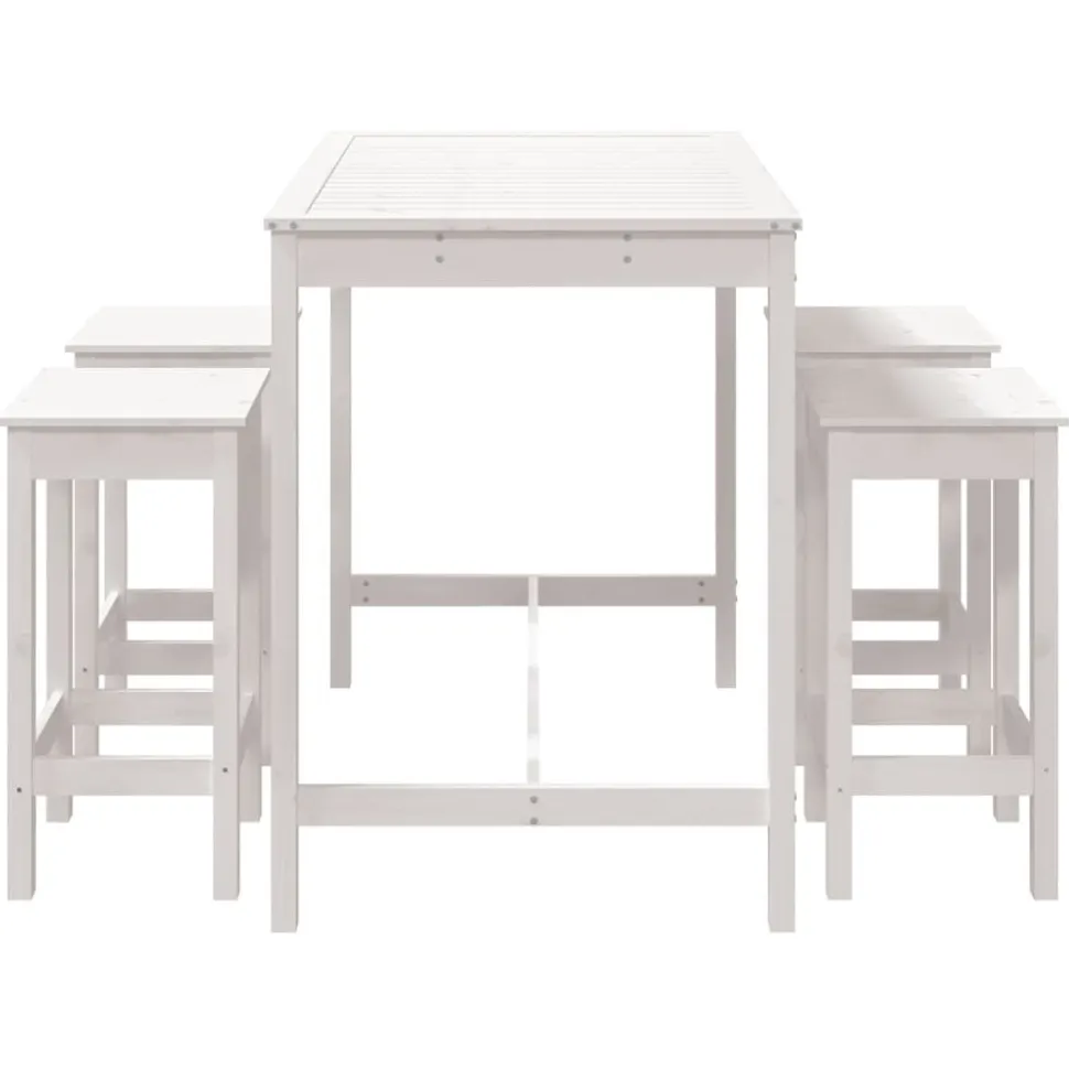Puutarhan Bistrosarja 5-osainen valkoinen täysi mänty (54746)