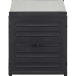 Puutarhan roskakori harmaa 85x34x40 cm