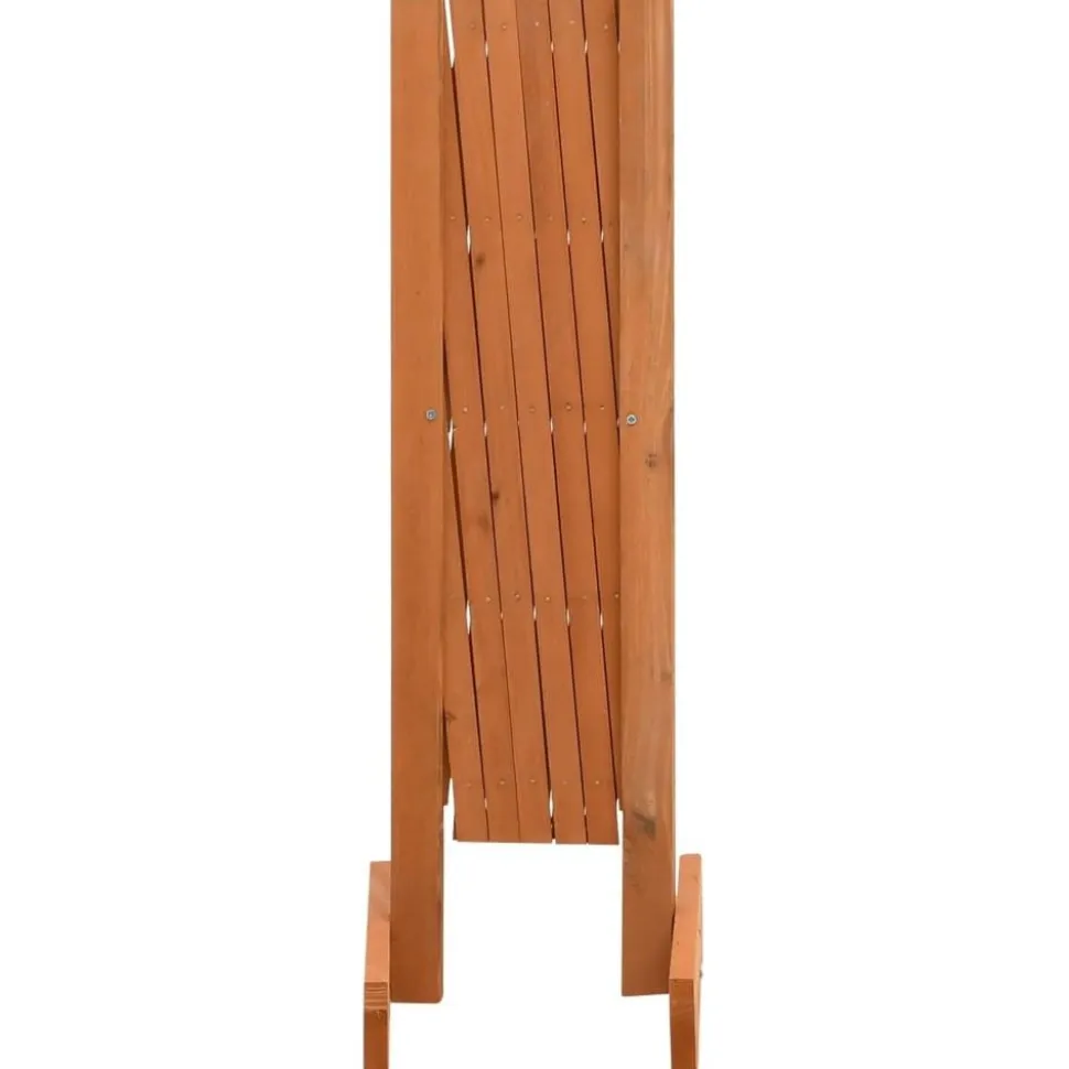 Puutarhan säleikköaita oranssi 120x60 cm täysi kuusi