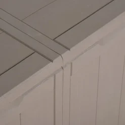 Puutarhan varastoarkku 90 l harmaa PP rottinki