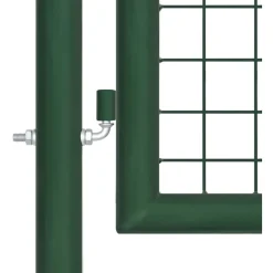 Puutarhan verkkoportti teräs 400x125cm vihreä