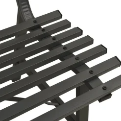 Puutarhapenkki 110 cm teräs musta