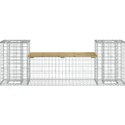 Puutarhapenkki kivikorilla 183x41x60,5 cm kyllästetty mänty