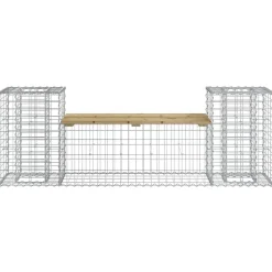 Puutarhapenkki kivikorilla 183x41x60,5 cm kyllästetty mänty