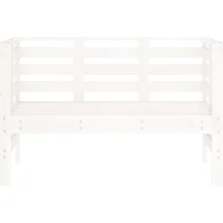 Puutarhapenkki valkoinen 111,5x53x71 cm, mänty