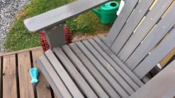 Puutarhatuoli puinen harmaa