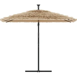 Puutarhavarjo LED-valot ja terästanko ruskea 269x269x235 cm (05087)