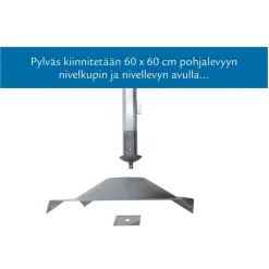 Pylväslaituri Savorak Oloneuvos Tupla, 8.8m, irto-osina