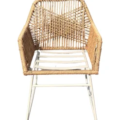 Pyöreä ruokailuryhmä Baltic Garden Palermo pöytä, Ø 130 cm, 4 kpl Seville-nojatuolia