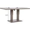 Pöytä Home4You MARENDA 150x90xK2-75 cm, harmahtava, beige