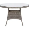 Pöytä Home4You TRENTO Ø110xK73,5 cm, vaaleanharmaa