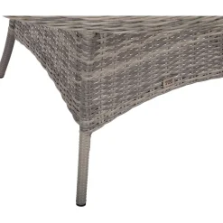 Pöytä Home4You TRENTO Ø110xK73,5 cm, vaaleanharmaa