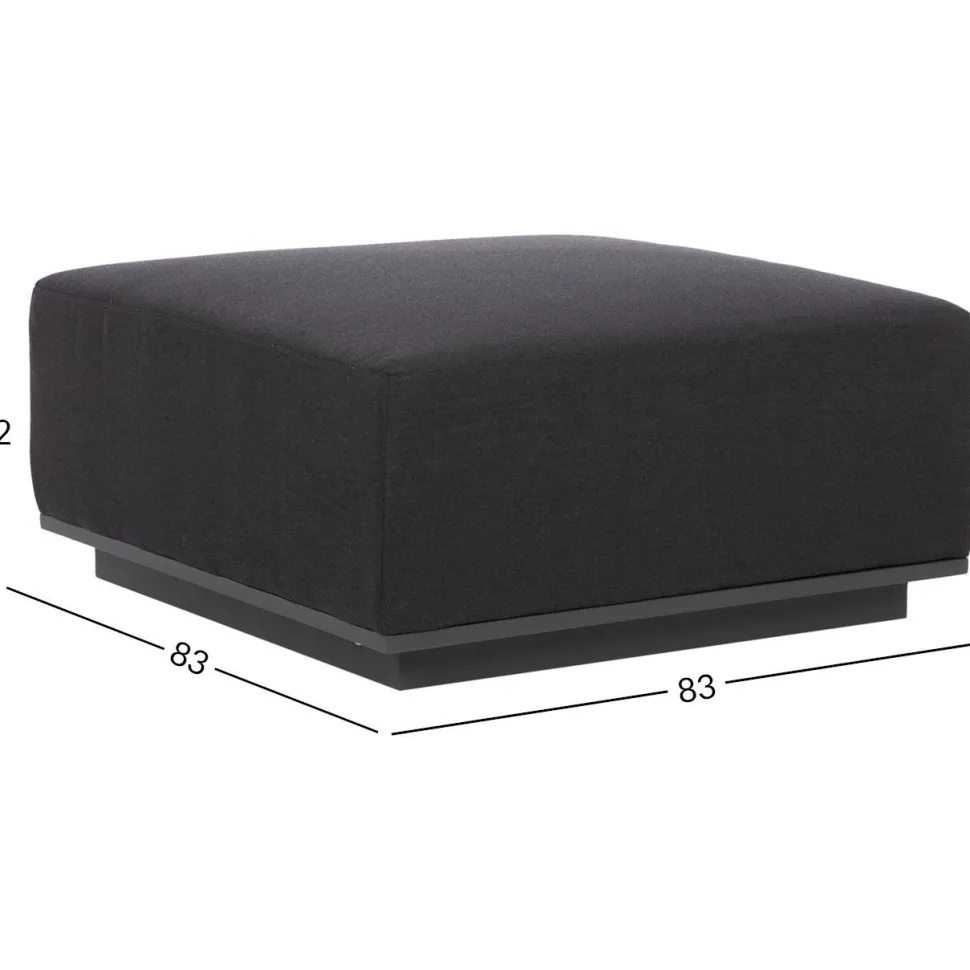 Rahi Home4You FULLER 83x83xK42 cm, tummanharmaa