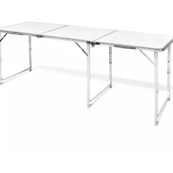 Retkipöytä 180x60cm, alumiini, korkeussäädettävä