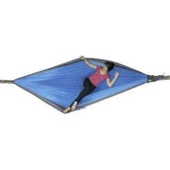 Riippumatto Ticket To The Moon King Size Hammock turkoosi/harmaa