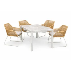 Ruokailuryhmä Baltic Garden Palermo pöytä, 200 cm, 4 kplSeville-nojatuolia