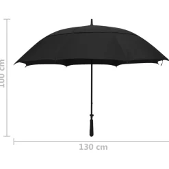 Sateenvarjo 130 cm, musta