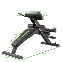 Selkä- ja vatsapenkki Tunturi CT80 Core Trainer kokoontaitettava max. 150 kg