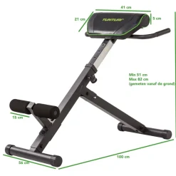 Selkäpenkki Tunturi CT40 Core Trainer kokoontaitettava max. 100 kg