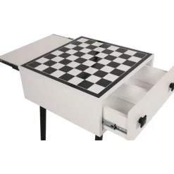 Shakkipöytä Linento Furniture Chesso, 50x50cm, musta/valkoinen