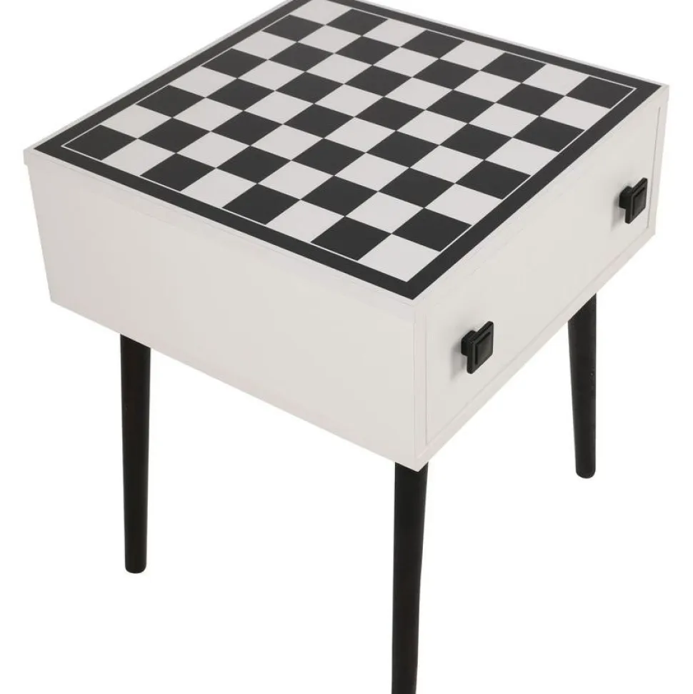 Shakkipöytä Linento Furniture Chesso, 50x50cm, musta/valkoinen