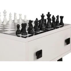 Shakkipöytä Linento Furniture Chesso, 50x50cm, musta/valkoinen