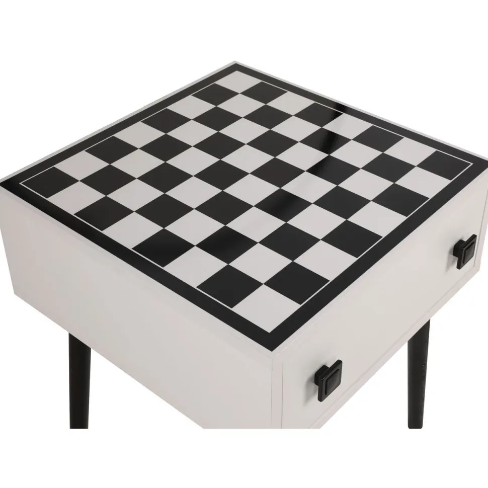 Shakkipöytä Linento Furniture Chesso, 50x50cm, musta/valkoinen
