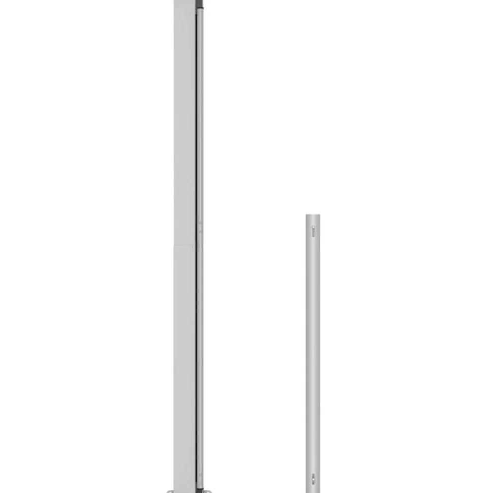 Sisäänvedettävä terassin sivumarkiisi 200x500 cm musta