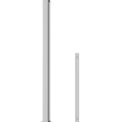 Sisäänvedettävä terassin sivumarkiisi 180x500 cm punainen