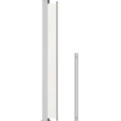 Sisäänvedettävä terassin sivumarkiisi 180x500 cm kerma
